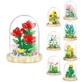 thumbnail image 3 of GloryStar Flower Building Blocks Diy Potted Flower Assembled Small Particle Building Bricks Creative Desktop Decoration P1171, 3 of 9