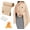 Beige, variant on Portable Heated Shawl with 10000mAh Power Bank - Cordless Wearable Electric Heating Blanket for Women, USB Charging Soft Wrap, Battery Operated Travel Shawl for Outdoor & Indoor Use