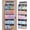Dark Grey, variant on 6 Tiers Hanging Yarn Storage Organizer, Large Knitting Organizer with 12 Deep Clear Pockets & 10 Mesh Side Pockets, Over The Door Yarn Holder for Crochet Hooks, Knitting Needles, White