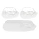 thumbnail image 2 of 100 protectores de barba desechables de nailon, ligeros y transpirables. Blanco, 2 of 9