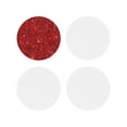 thumbnail image 2 of Kll Round Shape Drink Coasters Set Of 4,Pu Leather Absorbent Coasters Set Decorative Coffee Cup Coasters Housewarming Gift For Home Decor-Red Glitter, 2 of 9