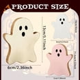 thumbnail image 3 of 3PCS Halloween Rustic Wooden Ghost Signs Cute Pink and White Spooky Farmhouse Tiered Tray Decorations Autumn Tabletop Home Ornaments Gift Set, 3 of 8