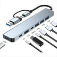 thumbnail image 2 of Divisor de Concentrador USB C, Extensor USB 7 en 1 con 4 Puertos USB, 2 Puertos USB C para PC, Portátil/Teléfonos y Más Dispositivos, 2 of 5
