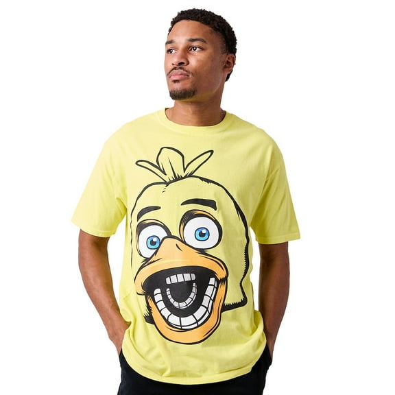 Five Nights at Freddy's Chica the Chicken Men's Yellow Short Sleeve Tee - Medium