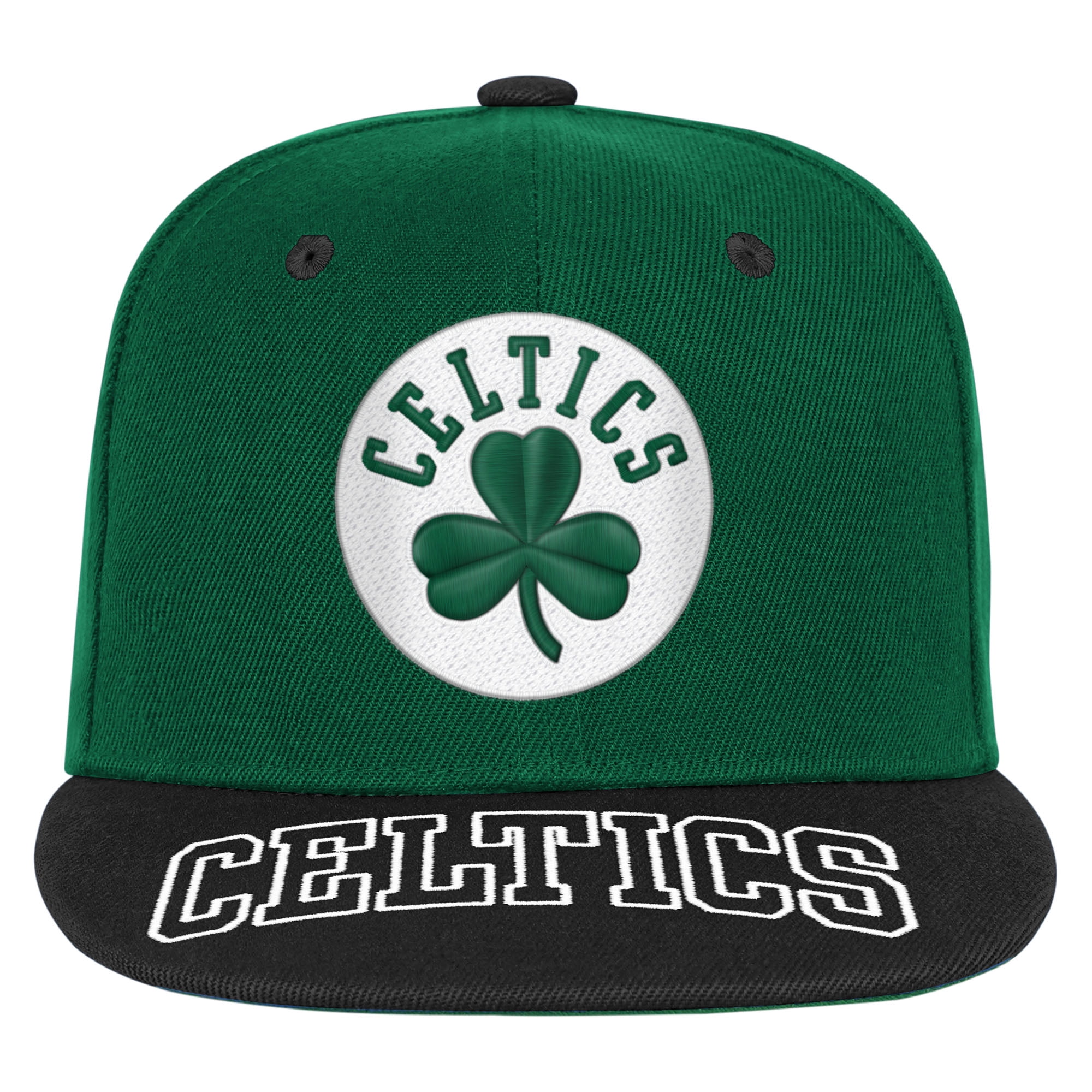 Youth Outerstuff  Kelly Green/Black Boston Celtics Two-Tone Snapback Hat