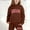 Brown, variant on Kids Boys Girls Active Sweatsuit 2PC Long Sleeve Khaki Soft Hoodie Sweatpants Warm Fall Winter Clothes Girls Size 8-9 Years Clothes