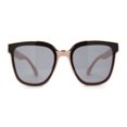 thumbnail image 1 of Womens Metal Brow Line Inset Lens Horn Rim Fashion Sunglasses Pink Black, 1 of 5
