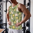 thumbnail image 5 of Gukieu Happy Easter Print Men's Quick Dry Fitness Vest, Round Neck Sleeveless Fitness Bodybuilding Top-4X-Large, 5 of 7