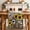 Yellow Beige Wheat, variant on Farmhouse Sunflowers Table Runner - 72 Inch Long Western Star Vintage Sparrows Cotton and Linen Blended Dress Scarves Farmhouse Table Runner for Kitchen Dining, Coffee Table, 13" x 72"