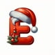 thumbnail image 1 of Seyotauo 2025 Alphabet Ornaments for Christmas Tree, Acrylic Christmas Santa Claus Hat Alphabet Ornaments with White Beard, Red Alphabet Ornaments for Crafting Christmas Tree Decor, 1 of 2