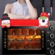 thumbnail image 3 of Un juego de 4 fundas navideñas para manija de puerta de refrigerador, cubierta polar 3D para refrigerador de doble puerta, decoraciones para manijas de lavavajillas y microondas de cocina, 3 of 3