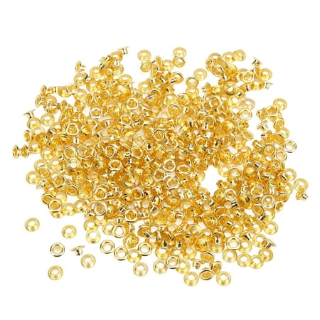 

LYUMO Luggage Shoes Hats Accessories 500Pcs Metal Eyelets Sturdy Fine Workmanship Good Toughness Grommet Eyelet for Luggage Shoes Hats Design Eyelet Grommet