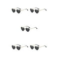 thumbnail image 3 of Gafas de sol Sonducket en forma de corazón montura de metal dorado lentes Tac, 3 of 6