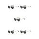 thumbnail image 3 of Gafas de sol Sonducket en forma de corazón montura de metal dorado lentes Tac, 3 of 6
