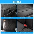 thumbnail image 5 of Car Front Rear Seat Covers Seat Protectors Pad for Toyota Tacoma 2005-2024 Limited TRD Black 5 Pcs, 5 of 6