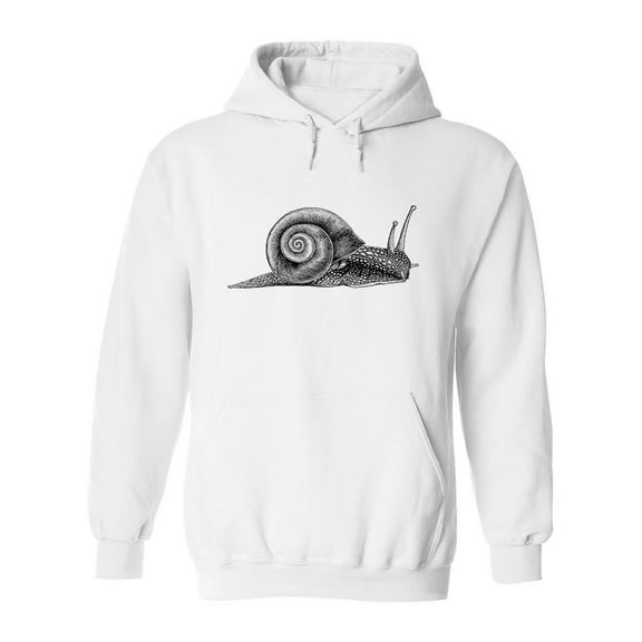 Snail Pencil Drawing Hoodie Men -Image by Shutterstock, Male Small