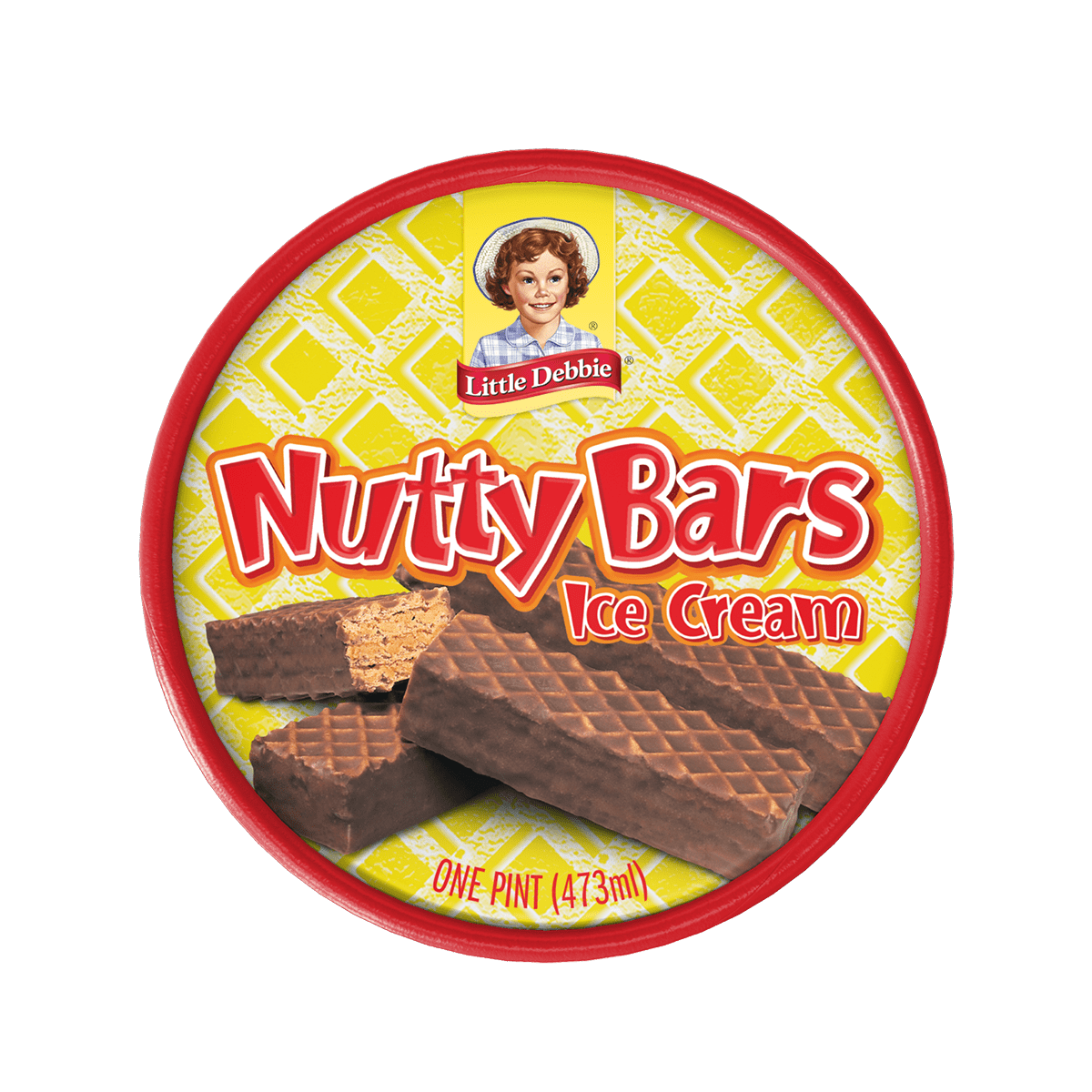 Little Debbie Nutty Bars Peanut Butter & Chocolate Wafer Ice Cream Pint, 16 fl oz, 1 Count