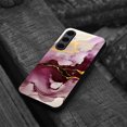 thumbnail image 4 of WIRESTER Shockproof Soft Rubber Cover Case for Samsung Galaxy S24 FE 6.7", Marble Gold And Purple, 4 of 5