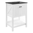 thumbnail image 1 of Modway Steam Meuble-Lavabo de Salle de Bain Moderne en Bois/céramique 24 Pouces Blanc/noir, 1 of 10