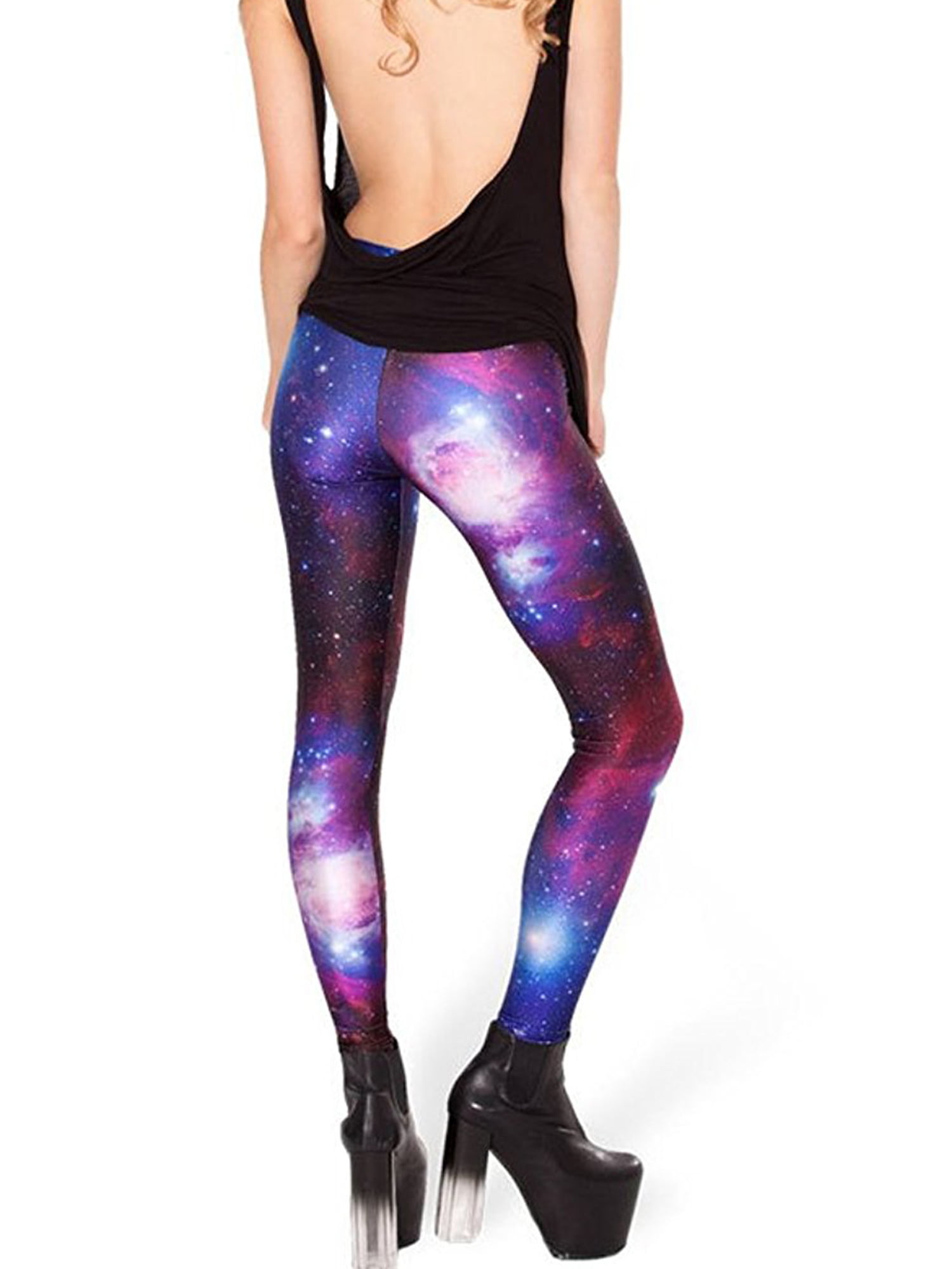 Amazon.com: Fantasy Shiny Galaxy Women's Yoga Pants High Waisted Workout  Leggings Stretch Athletic Gym Print Long Pants S : Clothing, Shoes & Jewelry