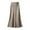 Khaki, variant on Riforla Satin Midi Skirt Womens High Waist Solid Color Casual Skirt with Zipper Women's Skirts Beige L