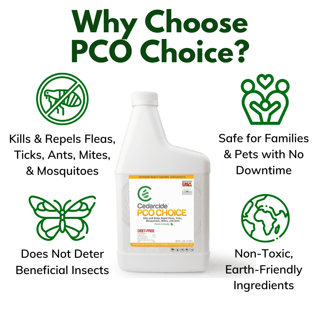 Cedarcide Complete Pest Control Kit (Small) [Contains Cedarcide Original, Outdoor Bug Control Concentrate, Cedar Granules] - Kills and Repels Fleas, Ticks, Ants, Mites, Mosquitoes, Wasps, and Roaches