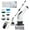 A11 Black, variant on Electric Cleaning Brush Cordless Handheld Shower Scrubber Spin Cleaner Multifunctional Cleaner with 7PCS Heads Bathroom Kitchen