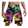 thumbnail image 1 of New Seaside Brand Beach Shorts Coconut Tree Creative 3d Digital Printing Beach Pants For Men, 1 of 2