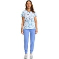 thumbnail image 3 of Healing Hands Purple Label Scrubs Top For Women Amanda Print 2266, 3 of 7