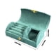thumbnail image 3 of Caja de almacenamiento de joyas portátil, de terciopelo con cuentas, para viaje, con arco pequeño, caja de embalaje de joyería de moda, almacenamiento universal, 3 of 6