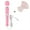 Pink, variant on Personal Wand Massager,10 Speeds Wired Powerful Vibrations Massage Stick, Handheld Electric Back Massager Wand for Deep Full Body Massage and Pain Relief, White