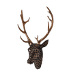 thumbnail image 2 of Viflosae Christmas Decorations for Home Living Room Decor Abstract Deer Head Wall Hanging / Sculpture Statue Ornament for Home Wall Decor, 2 of 3