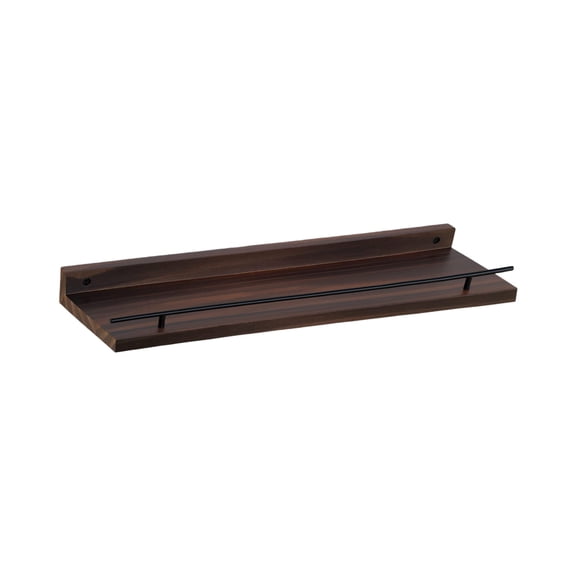 Floating Shelves Wall Mounted , Rustic Wood Wall Shelves with Guardrail , Decorative Storage Shelves for Bathroom , Bedroom , Living Room , Kitchen , Hallway , Farmhouse Display Shelves for Books