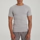 thumbnail image 1 of Blusas y camisas de cuello redondo y manga corta para hombre. Jersey deportivo de alta elasticidad acanalado con inserción en los hombros de color liso para hombre. Blusas de poliéster de manga corta, 1 of 8