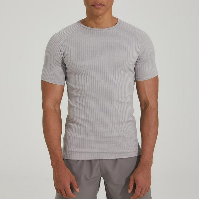 pstuiky camiseta de hombre, Camisa informal de club nocturno para hombre con botones y lentejuelas, cuello vuelto y manga corta ropa de hombre xxl