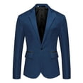 thumbnail image 5 of Unique Bargains Men's One Button Slim Fit Casual Sport Coat Blazer Jacket, 5 of 6