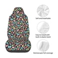 thumbnail image 4 of Wukai Alphabet Full Set Car Seat Covers with Soft Padding Universal Auto Front Seats Protector and Cushion Mat, 4 of 5