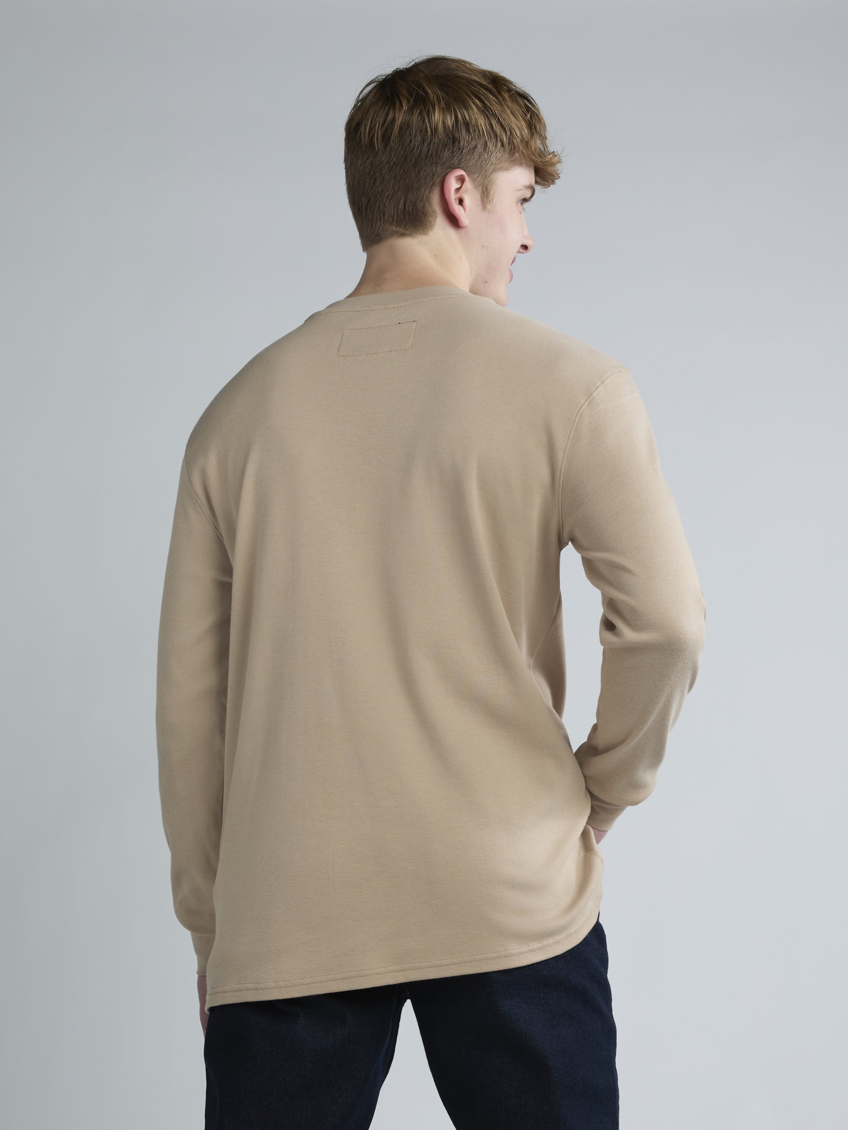 Bass Creek Outfitters Men's Flame Resistant Long Sleeve Crewneck Knit Top, Sizes M-2XL