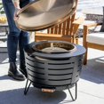 thumbnail image 4 of TIKI® Brand 17.8 Inch Diameter Accessory Metal Fire Pit Screen and 32.9 Inch 2 Piece Poker Black, 4 of 7
