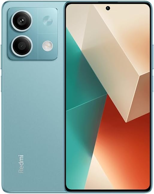 Xiaomi Redmi Note 13 5G + 4G LTE (128GB + 6GB) 6.67" 108MP Triple (Tmobile Mint Tello & Global) Global Bands Unlocked (Ocean Teal (Global ROM))