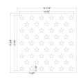 thumbnail image 3 of 50 Star Field Stencil 14 Mil -15 3/8"H x 15 7/16"W - Painting /Crafts/ Template, 3 of 3