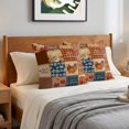 thumbnail image 6 of Vintage Fall Checked Pillow Covers 18x18 Set of 2, Thanksgiving Pumpkins Buffalo Plaid Throw Pillow Covers Decorative Couch Cushion Cover, Microfiber Soft Pillowcases for Bedroom Living Room Sofa, 6 of 9