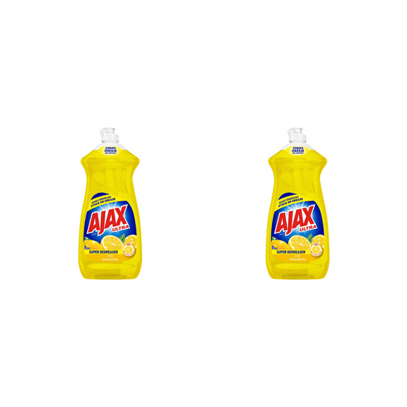 Ajax Ultra Lemon Dish Liquid ( 25oz  x 2 )– 2 Pack bottles