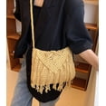 thumbnail image 2 of Bolsa cruzada Caissip de macramé estilo hobo para mujer, 2 of 7