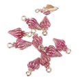 thumbnail image 2 of 10 piezas de concha , concha, de aleación de animales, de hallazgos de joyería rojo, 2 of 8