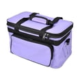 thumbnail image 4 of Bolsa de almacenamiento de arte, bolsa de manualidades de viaje con correa de hombro ajustable, organizador de herramientas de dibujo premium, caja de S morado, 4 of 8