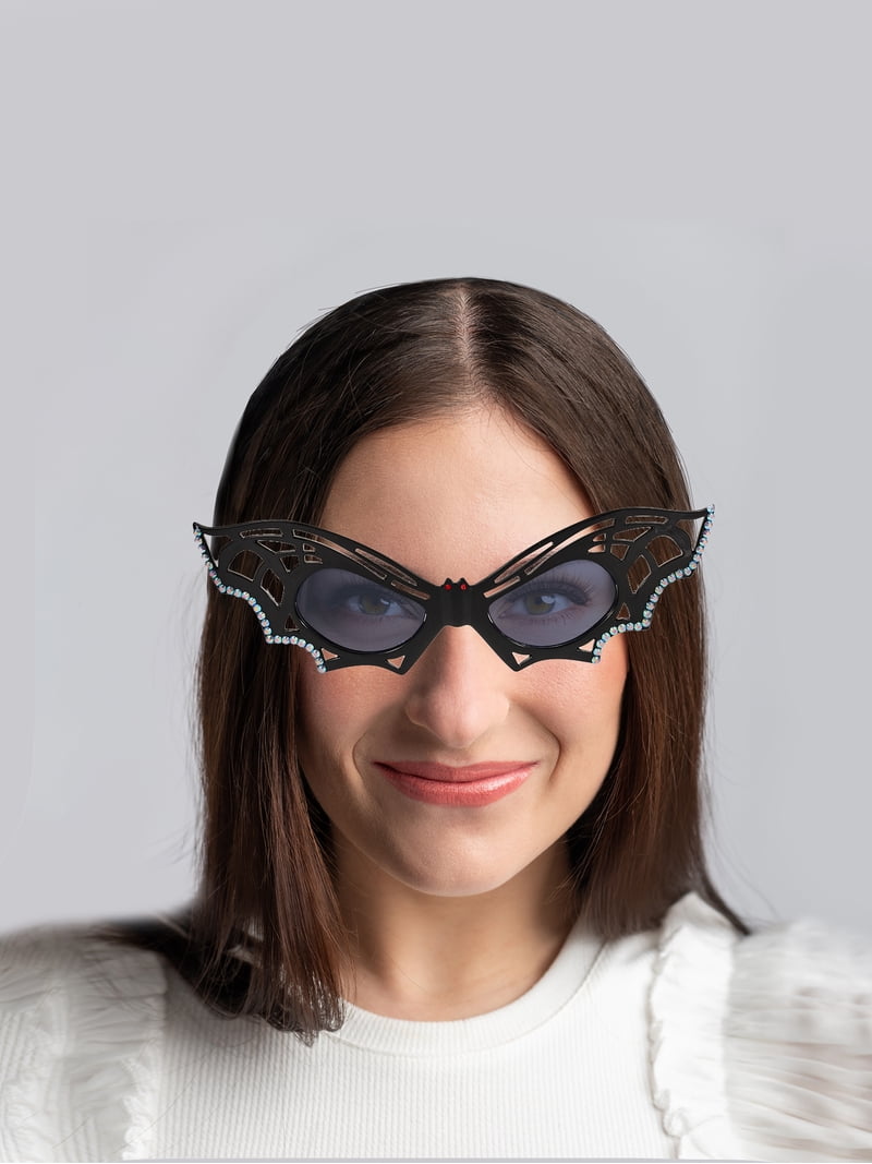 Way to Celebrate Halloween Novelty Glasses, Black Bat, 1  display picture 1