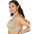 thumbnail image 3 of Women's Playtex US4221 Bounce Control Wire Free Sports Bra (Black 46G), 3 of 7