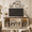 Beige, variant on Homall TV Stand for 65 Inch TV with LED Lights & Glass Doors, Media Console with Built-in Charging Station, Entertainment Center for Living Room, Brown