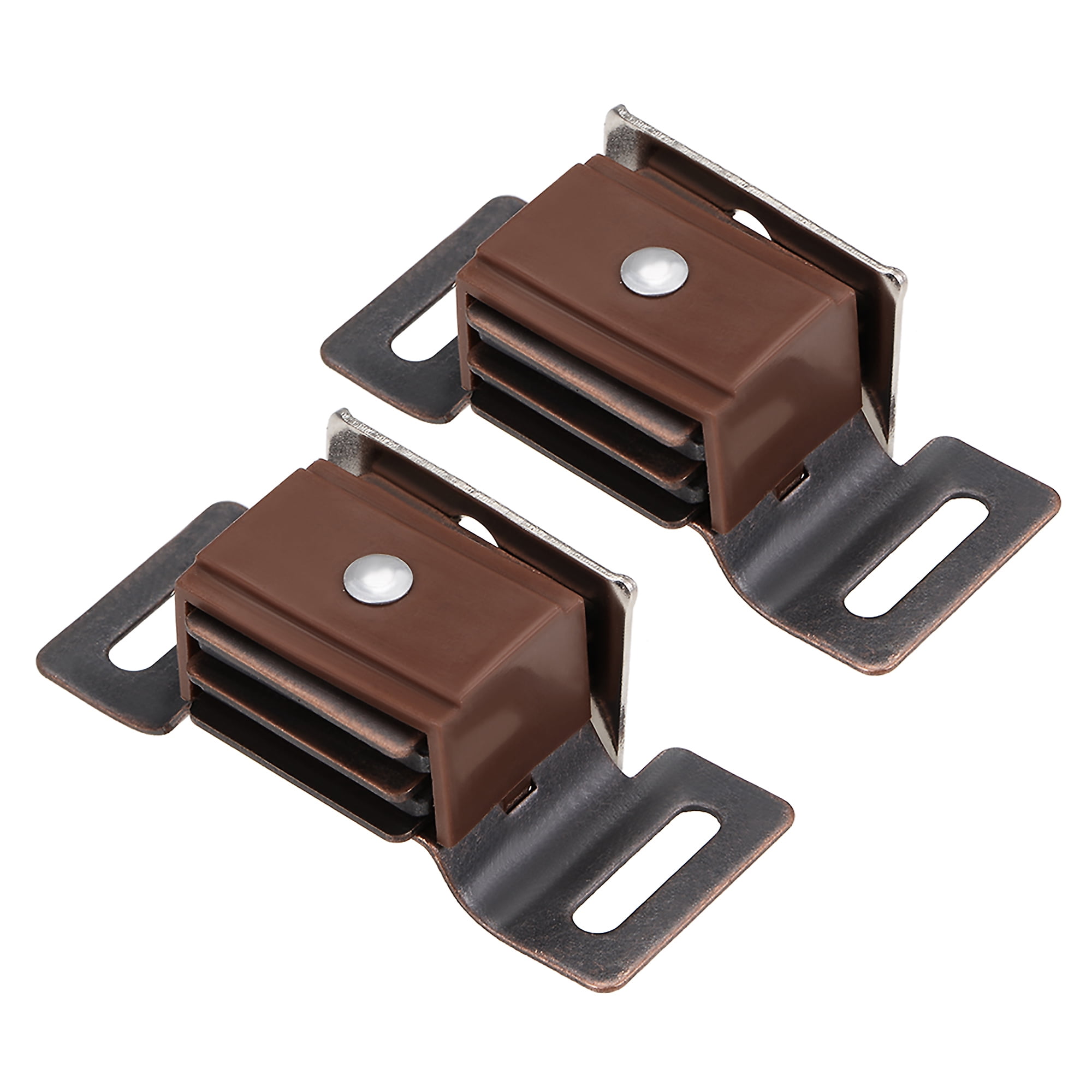 62x26x21mm Latches Catch ABS Metal Brown 2Pack